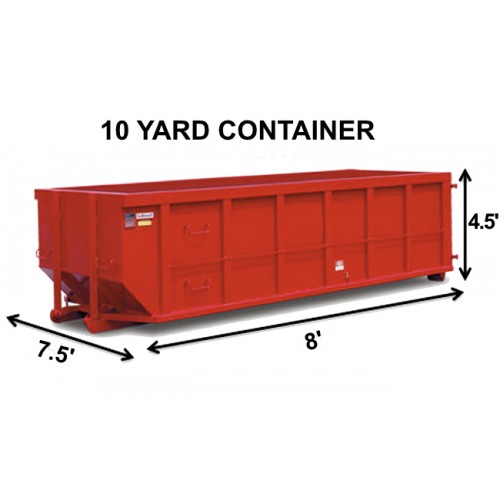 10 yard roll offs container